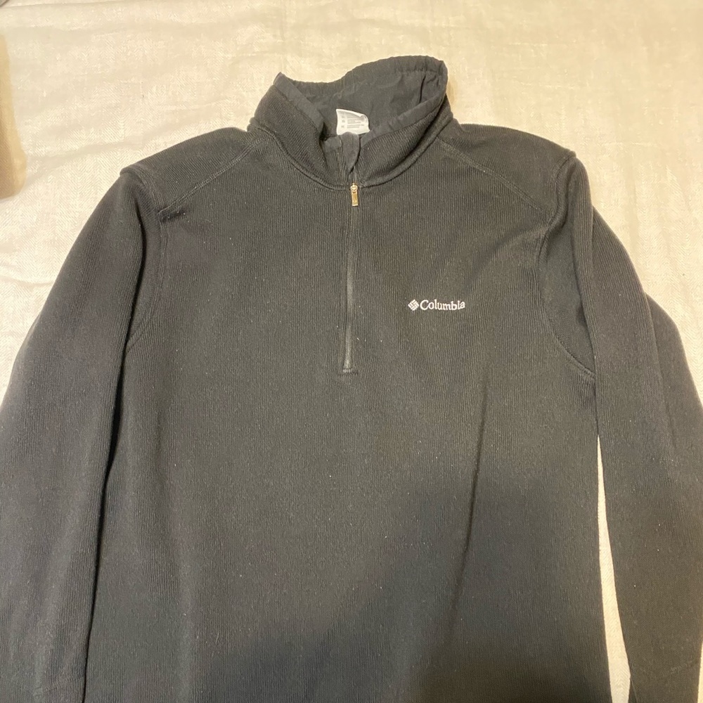 Columbia Black Quarter Zip Sweater